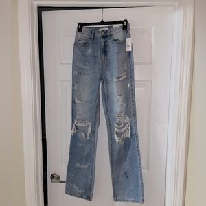 PACSUN 90s boyfriend ripped jeans NWT